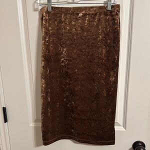 Altar'd State Brown Midi Pencil Skirt